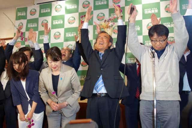 知事初当選を果たした花角英世
