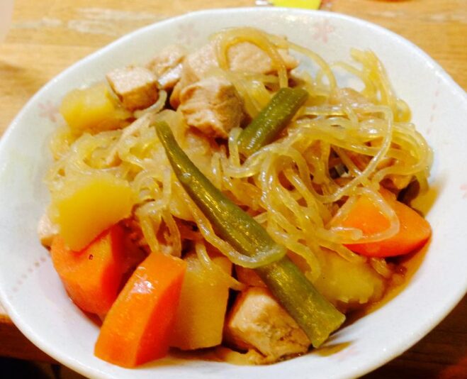 田村氏の娘の手料理