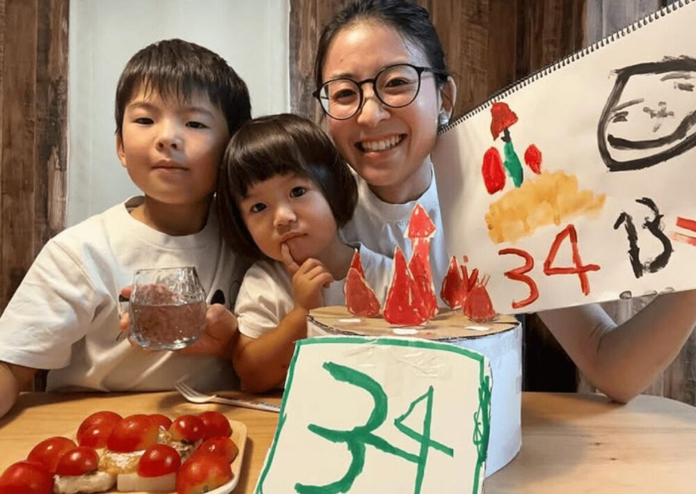 奥村ふみと子供達