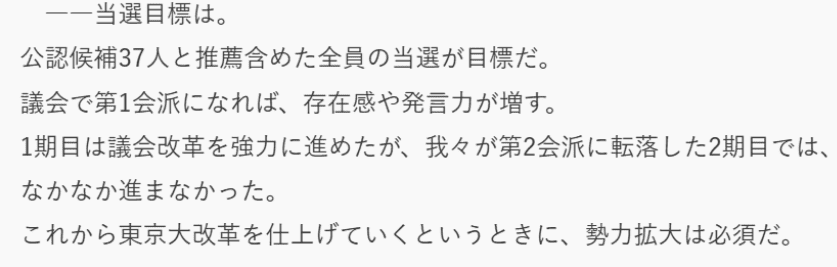 当選目標