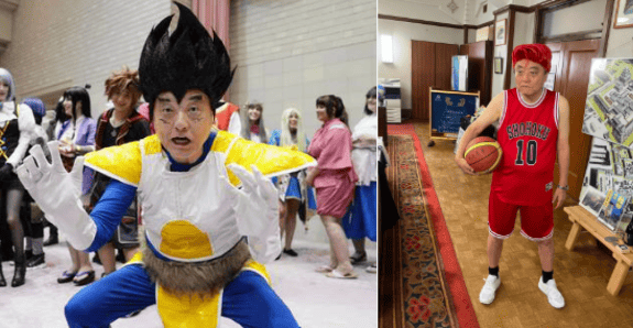 世界のコスプレサミットに出演する河村たかし
