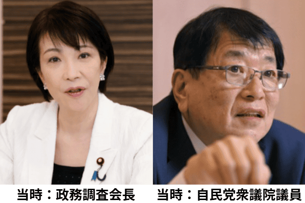 再婚当時の高市早苗と山本拓