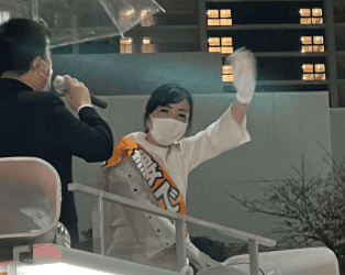 木田秋津小林鷹之の代わりに街頭演説