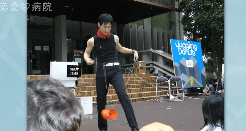 石丸伸二 大学時代のジャグリングサークルでの活動の様子