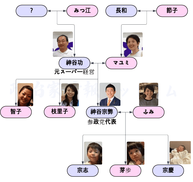 神谷宗弊の家系図