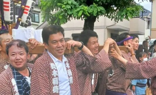 地元東京19区小平市民祭に参加する松本洋平