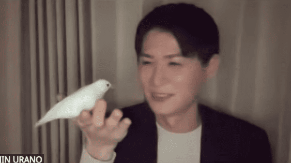 浦野仁のペット 文鳥のユメちゃん